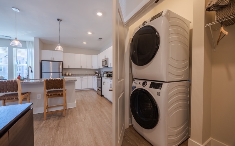 Apartment Interior Amenities Washer and Dryer